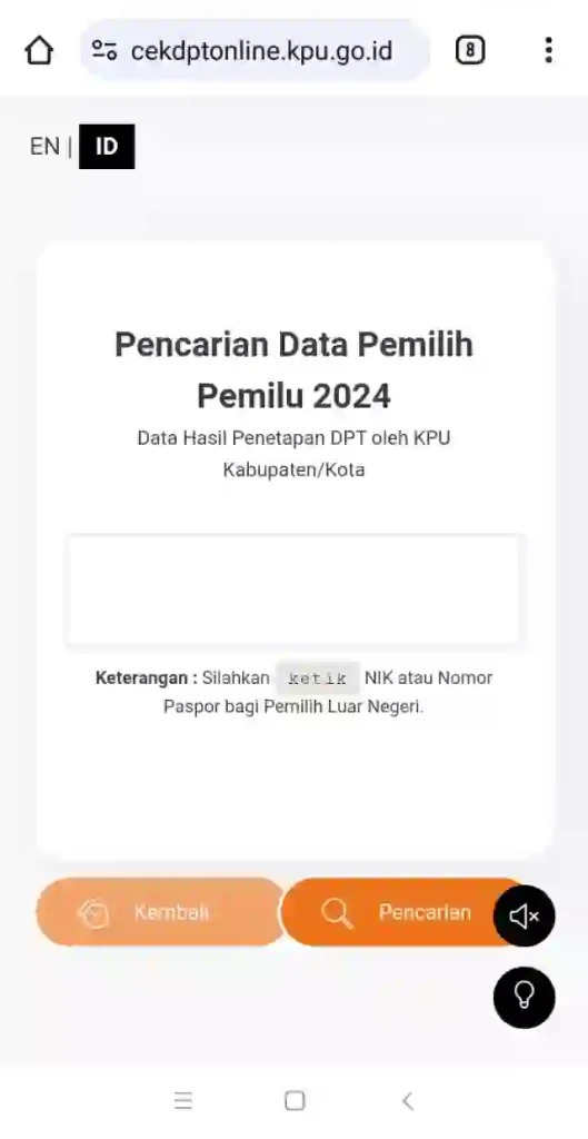 Cek DPT Online Pemilu 2024